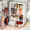 STORFEX Large Capacity Makeup Organizer - White/Transparent