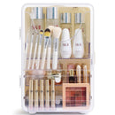 STORFEX Large Capacity Makeup Organizer - White/Transparent