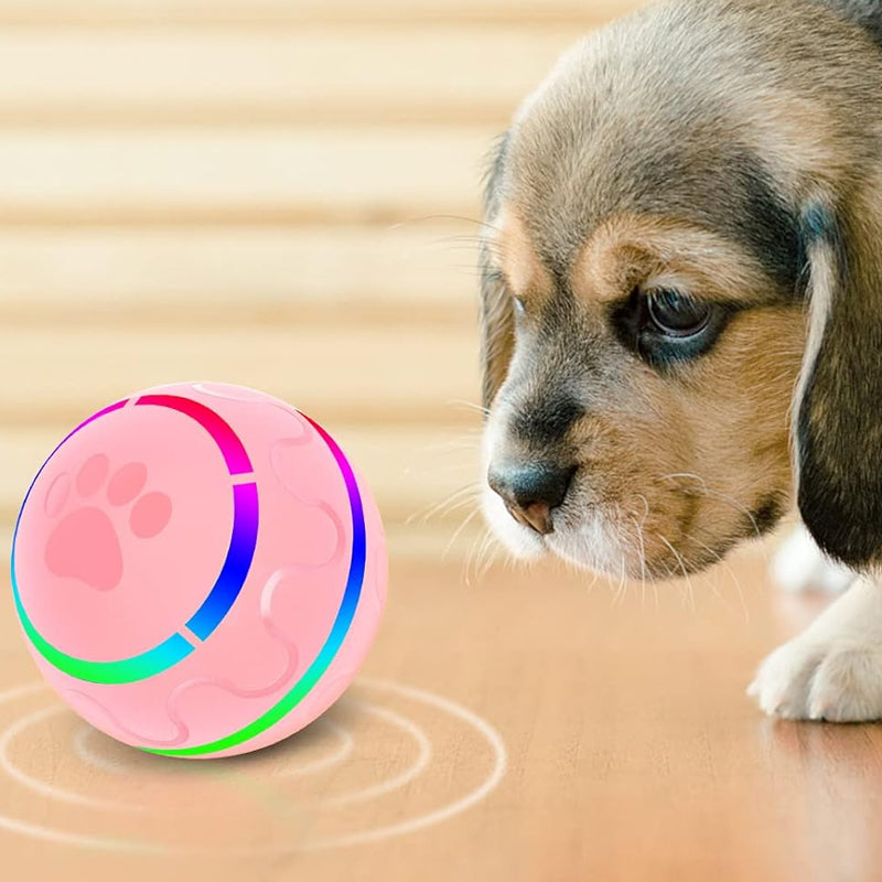 PETSWOL Automatic Rolling Pet Ball - Pink