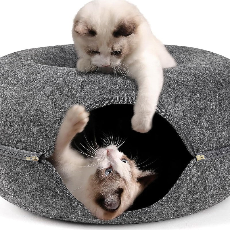 PETSWOL Cat Caves for Indoor Cats - Grey