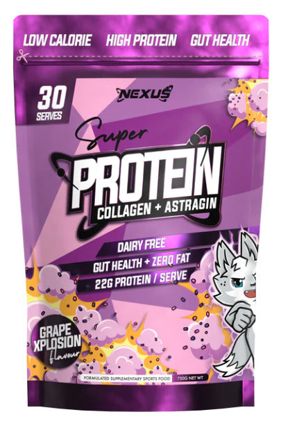 NEXUS Super Protein - Collagen + Astragin - Grape Xplosion