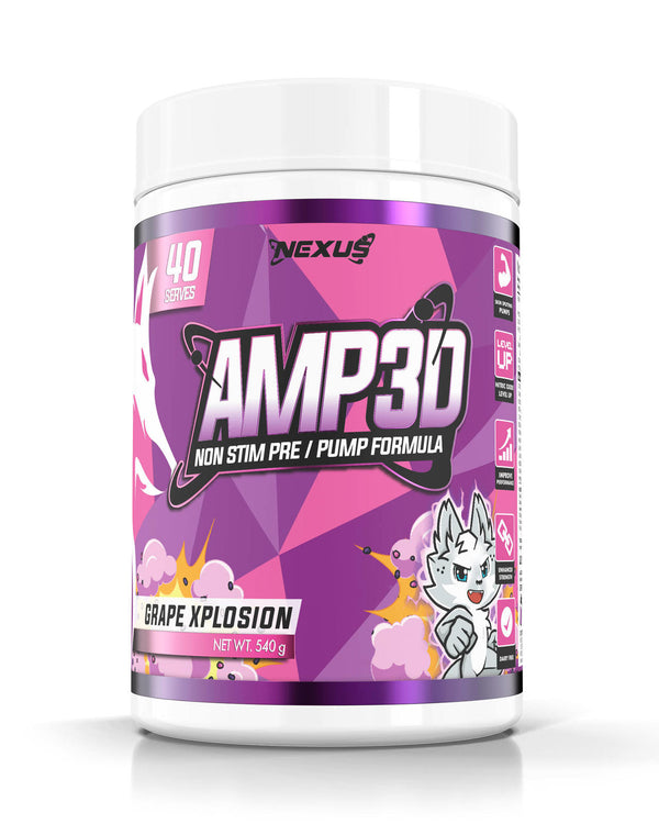 NEXUS AMP3D Non-Stim Pre-Workout - Grape Xplosion