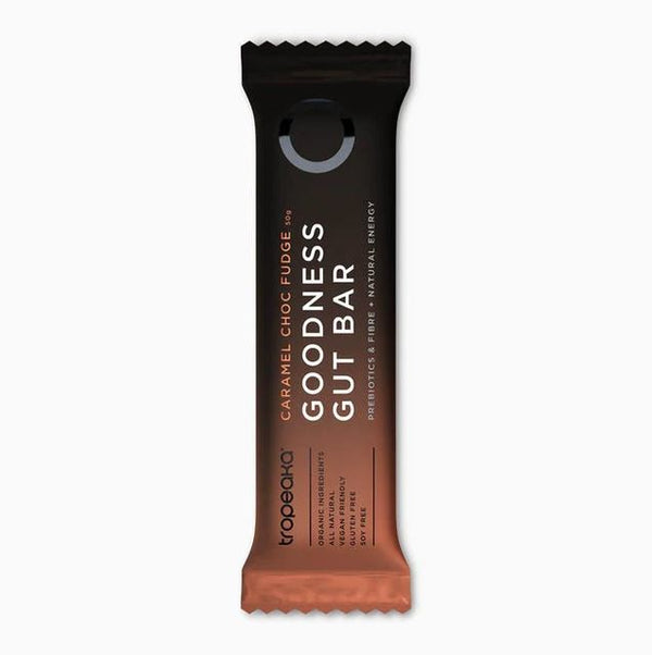 Tropeaka Goodness Gut Bars - Caramel Choc Fudge x 12