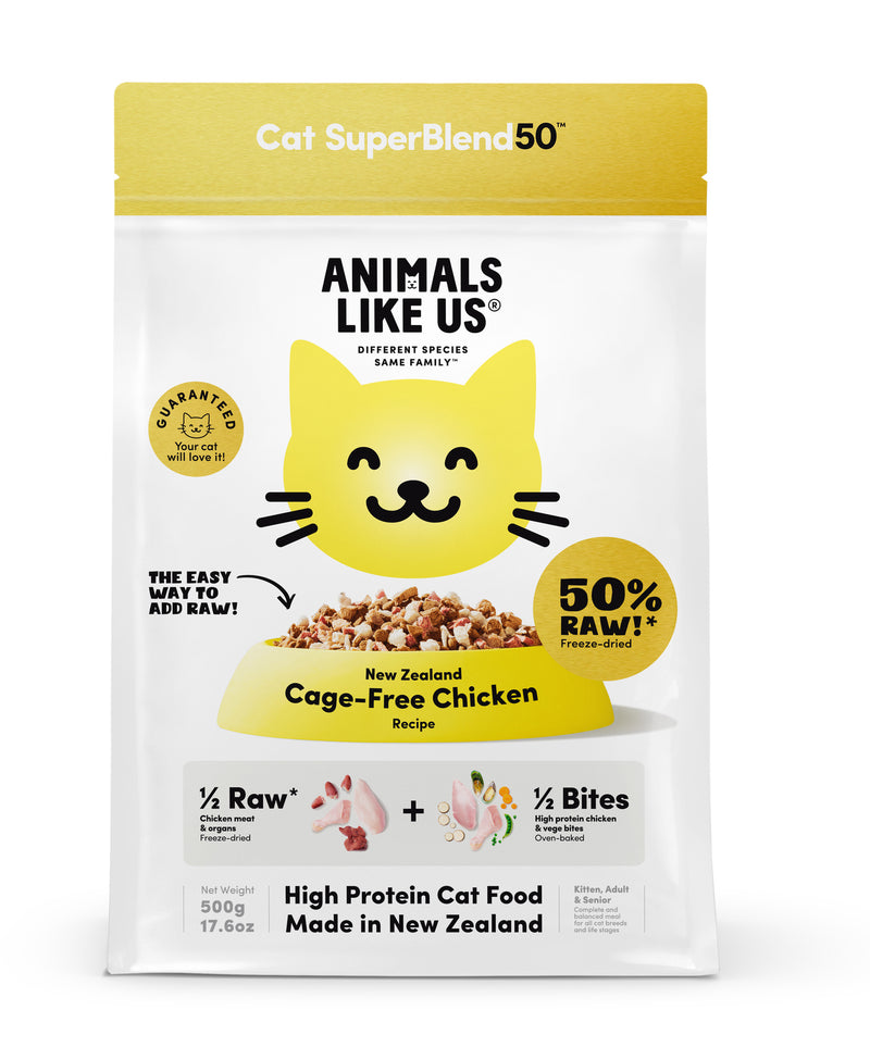 Animals Like Us: SuperBlend50 - Cat Food Cage-Free Chicken (500g)