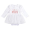 Stephan Baby: Candy Cane Kisses Dress - White (6-12 months)
