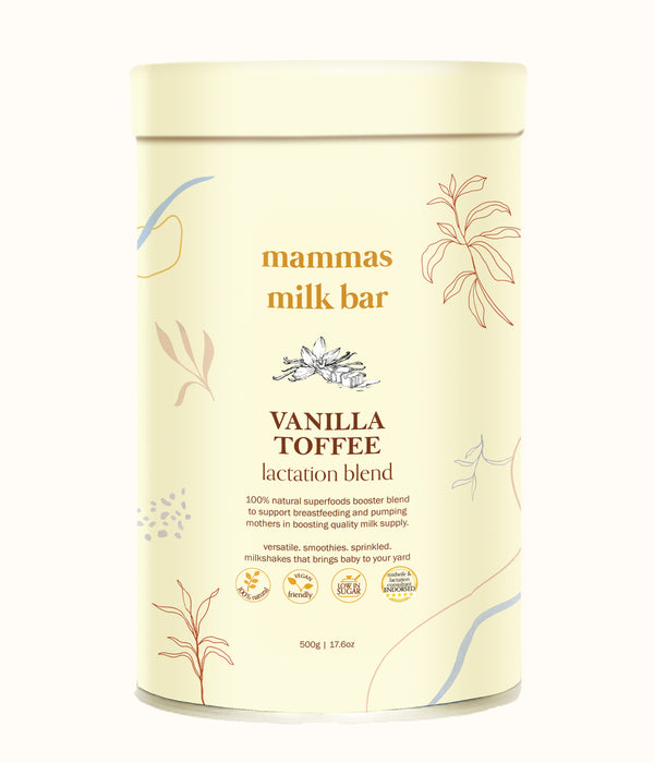 Mammas Milk Bar Vanilla Toffee Lactation Blend 500g