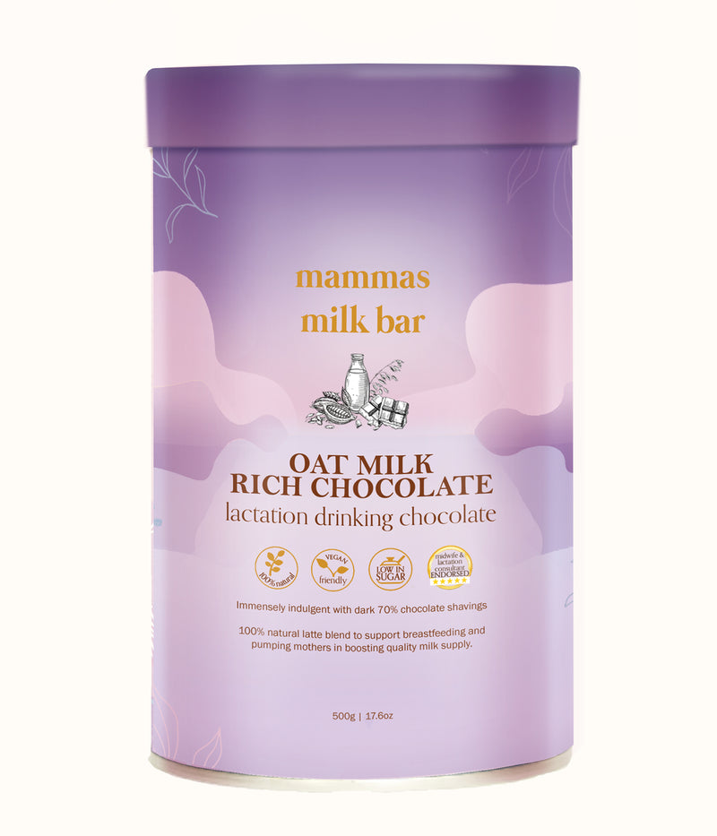 Mammas Milk Bar Rich Oat Milk Drinking Chocolate - Lactation 500g