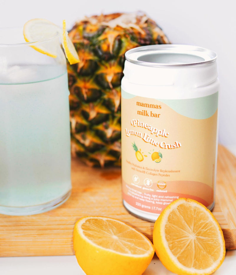 Mammas Milk Bar Pineapple, Lemon & Lime Hydration Electrolytes & Collagen 170g