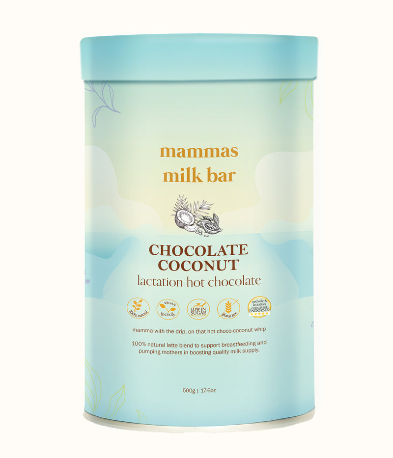 Mammas Milk Bar Lactation Hot Chocolate - Coconut Chocolate 500g