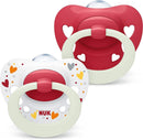 NUK: Signature Night Soothers - Red 2 Pack (6-18months) (6-18 Months)
