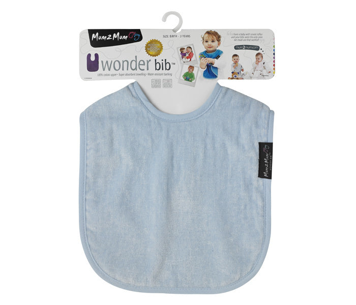 Mum 2 Mum: Standard Wonder Bib - Baby Blue