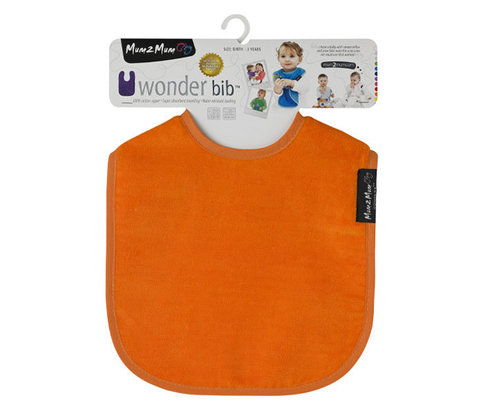 Mum 2 Mum: Standard Wonder Bib - Orange