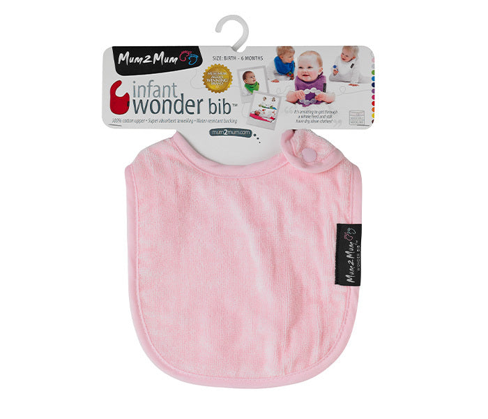 Mum 2 Mum: Infant Wonder Bib - Baby Pink