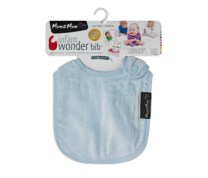 Mum 2 Mum: Infant Wonder Bib - Baby Blue
