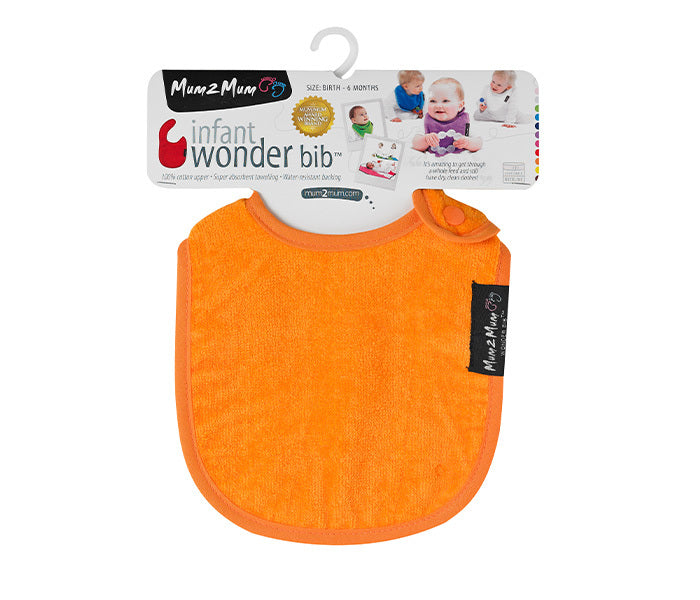 Mum 2 Mum: Infant Wonder Bib - Orange