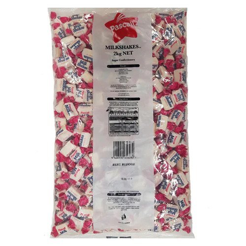 Pascall Milk Shakes Lollies Bulk Bag 2kg