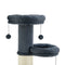Zoomies Deluxe 110cm Cat Tower with Giant Scratching Pole - Dark Grey