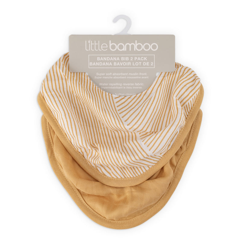 Little Bamboo: Muslin Bib - Marigold (2 Pack)
