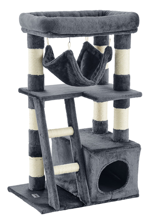 Zoomies Cat Tree Condo House - Dark Grey