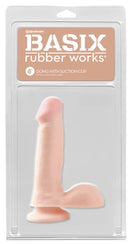 Basix Rubber Works: Dildo With Suction Cup (6 Inch)