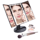 LUMIRO Light-Up Vanity Makeup Mirror with 22 LED Lights - Black
