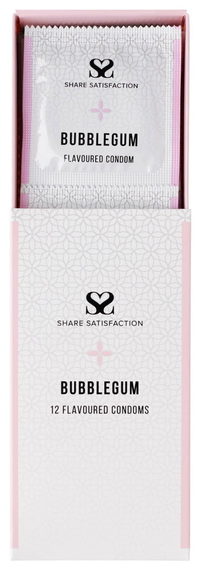 Share Satisfaction: Bubblegum Flavoured Condoms (12 Pack)