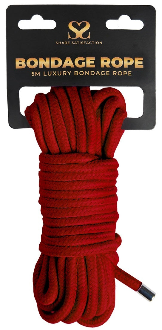 Share Satisfaction: Luxury Bondage Rope - Red (5m)