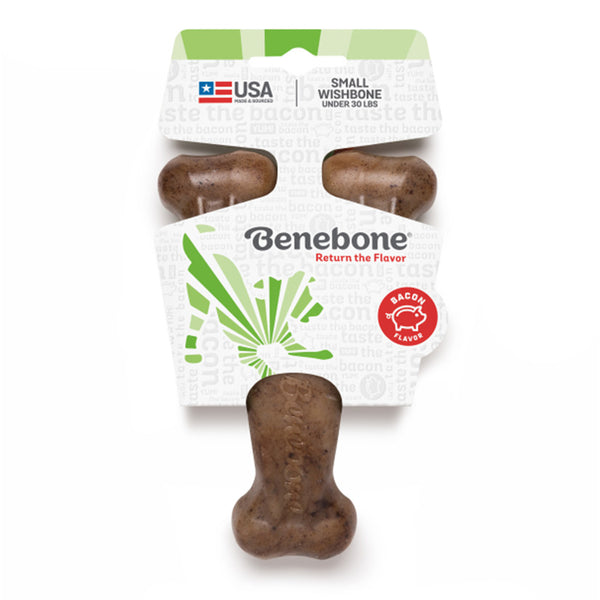 Benebone: Wishbone Bacon Dog Toy - Small