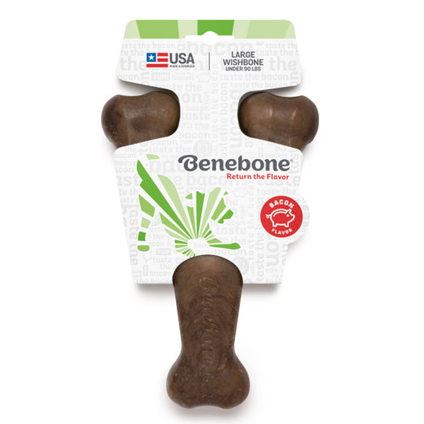 Benebone: Wishbone Bacon Dog Toy - Large