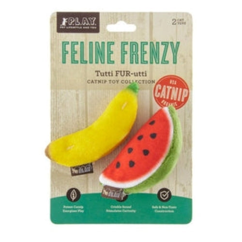 P.L.A.Y: Tropical Fruits - Feline Frenzy Cat Toy (2-Pack)