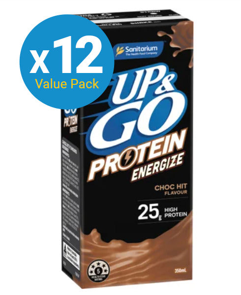 Up&Go Energize Choc 350ml (12 Pack)