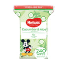 Huggies Thick Baby Wipes - Cucumber & Aloe (240) (240 Wipes)