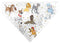 Disney: 9 Dog Group Collage - Pet Bandana