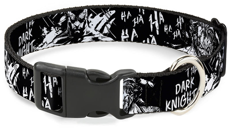 Batman: The Dark Knight And Joker - Plastic Clip Collar (1.5" Medium)