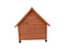 Zoomies Wooden Outdoor Dog House Kennel - Large