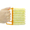 CLEANFOK 7 Finger Blinds Brush - Yellow (2 Pack)