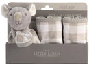 Little Linen: Washer & Toy Set - Cheeky Koala