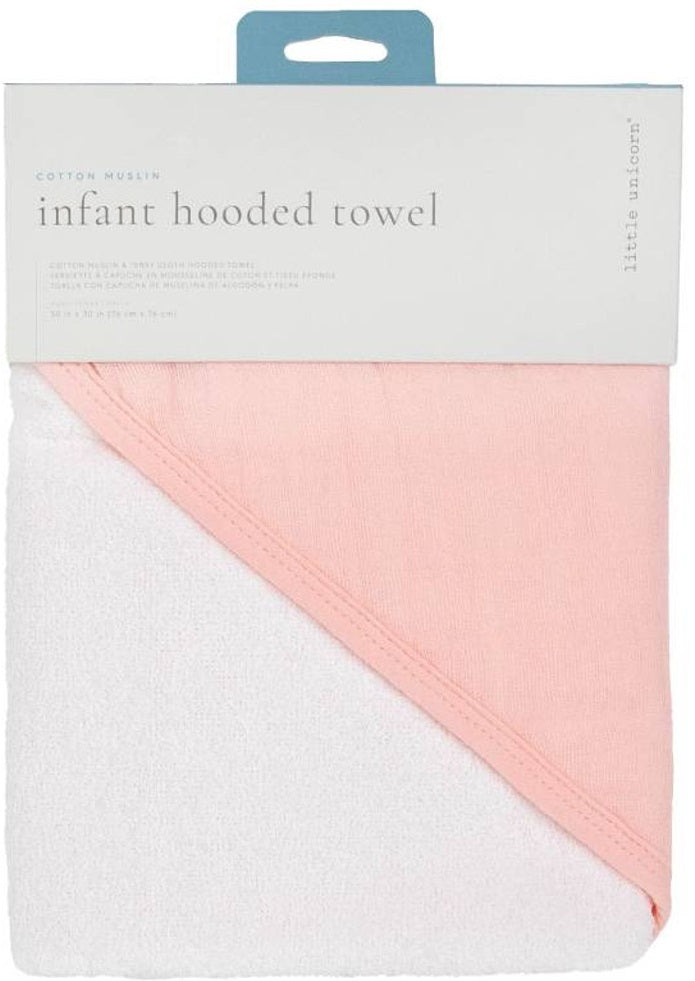 Little Unicorn: Baby Hooded Towel - Rose Petal