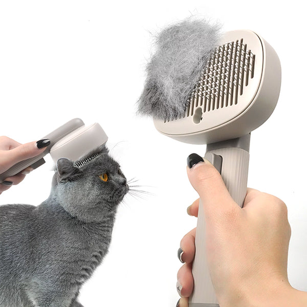 PETSWOL Electric Cat Hair Brush - Grey