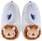 SnuggUps: Baby Animal Slippers - Lion (Small) in Blue