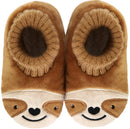 SnuggUps: Baby Animal Slippers - Sloth (Large) in Brown