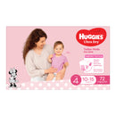 Huggies Ultra Dry Toddler Girl Nappies Jumbo Pack - Size 4 (72 Pack)