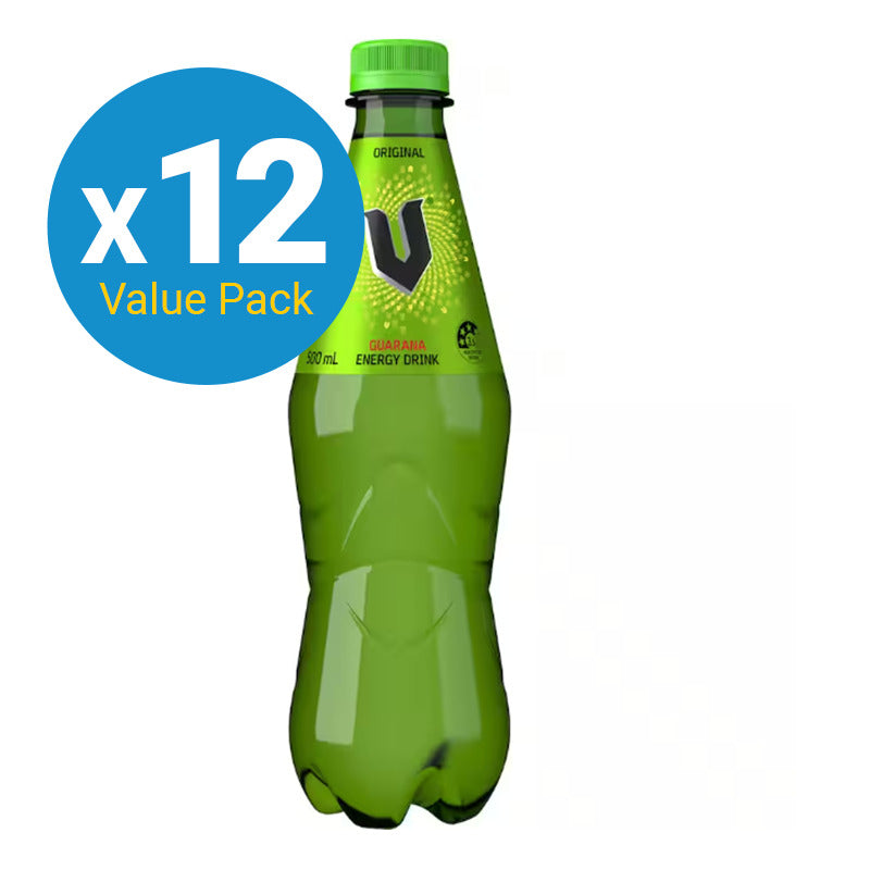 V Green Plastic Bottle 500ml (24 Pack)