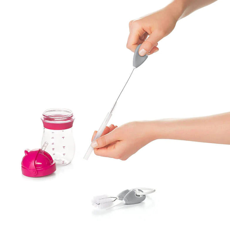 OXO Tot: Straw & Sippy Cup - Top Cleaning Set (Grey)