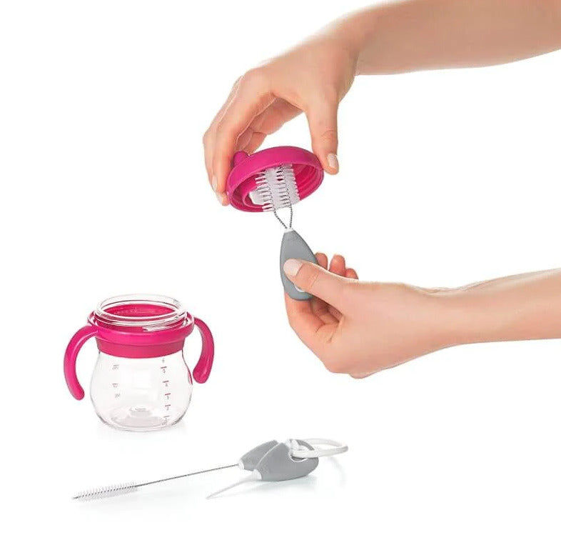 OXO Tot: Straw & Sippy Cup - Top Cleaning Set (Grey)