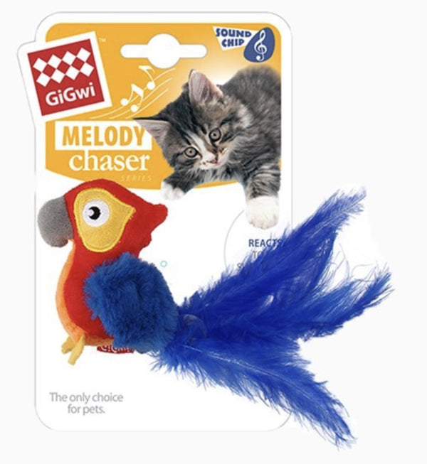 GiGwi: Melody Chaser, Cat Toy - Parrot