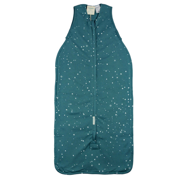 Woolbabe: 3 Season Front Zip Merino/Organic Cotton Sleeping Bag - Pine Stars (2-4 Years) in Green