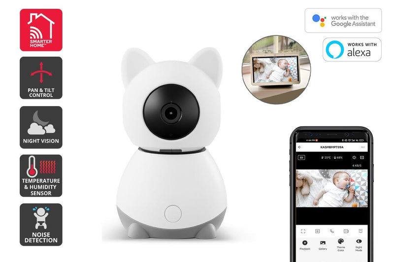 Kogan SmarterHome™ Pan & Tilt Smart Baby Monitor Security Camera