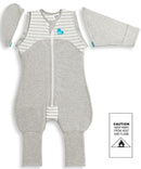 Love to Dream: Swaddle UP Transition Suit 1.0 TOG - Grey (Large) (Suitable for 8.5-11kg)