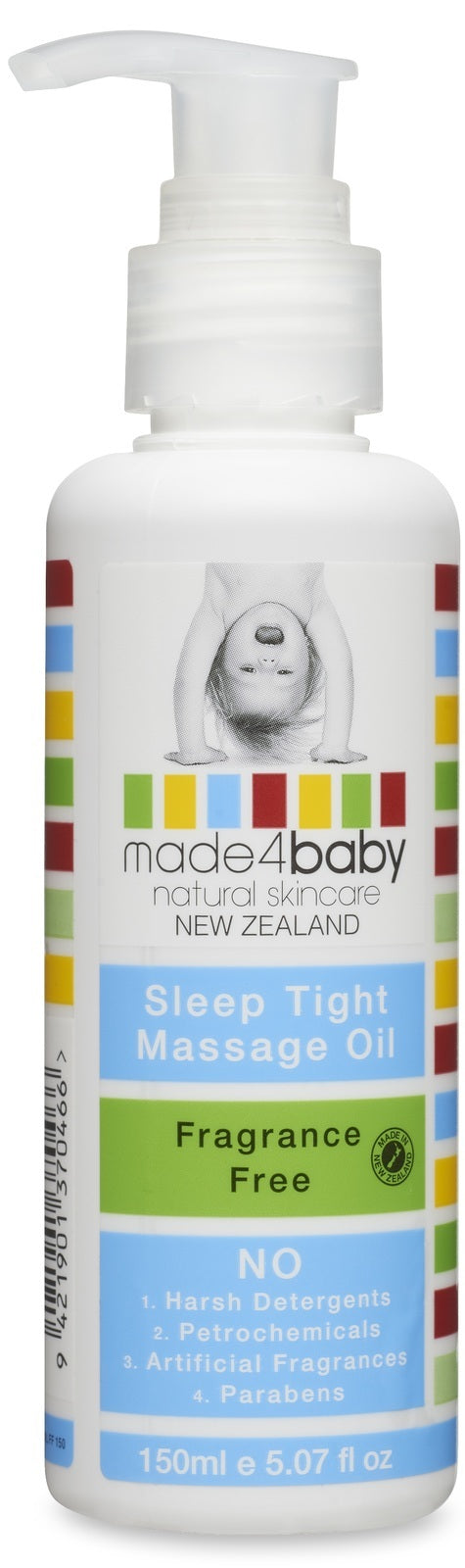 Made4Baby: Sleep Tight Massage Oil - Fragrance Free (150ml)